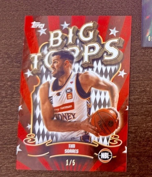 Tim Soares 2025-26 Topps NBL Big Topps #BT-26 Red Parallel 1/5!