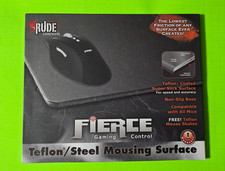 Rude Gameware Gaming Mouse Pad Teflon Steel Fierce Gaming Control PC Mac FPS
