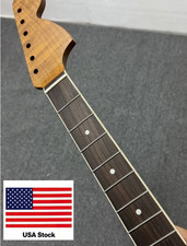 Jazzmaster style Big head 21fret Roasted Flame Maple Electric guitar neck part