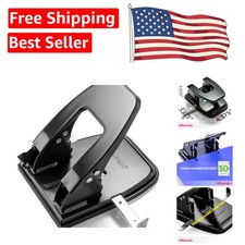 Professional 2-Hole Paper Punch with 30 Sheets Capacity   Effortless Manual Use