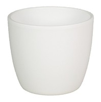 Inna-Glas Keramik Blumentopf, Ø36Cm, 29Cm, Weiß
