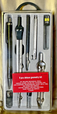 S435 - NEW - 9 pcs DELUXE GEOMETRY KIT