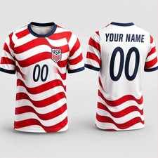 Personalized USA Soccer Jersey 2026 Custom Na...
