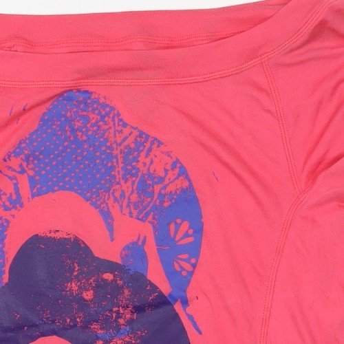 Nike Women's Pink Graphic Yoga T-Shirt Size S - Picture 11 of 12