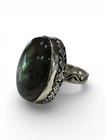 Labradorite Gemstone 925 Sterling Silver Vintage Handmade Ring jewelry Size 10.5