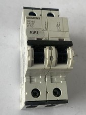 Siemens Miniature Circuit Breaker MCB C10 2P 400VA 10A - 5SY6210-7