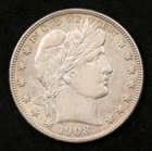 1908-O Barber Half Dollar 50C XF New Orleans Mint (#TPR00006)