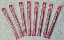 8 Preowned New Susan Bates Metal Crochet Hooks Sizes B, C,D, E, F ,H, I , and J