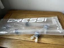 2x CRESSI scuba Diving snorkeling Dry Snorkel Snorkelling clear/ grey