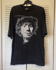 Vintage Mens 1980s US Bull Rembrandt Black Tee