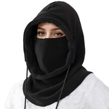 Balaclava Winter Men's and Women's Ski Masks - Windproof Hats 7 1/2, Black 