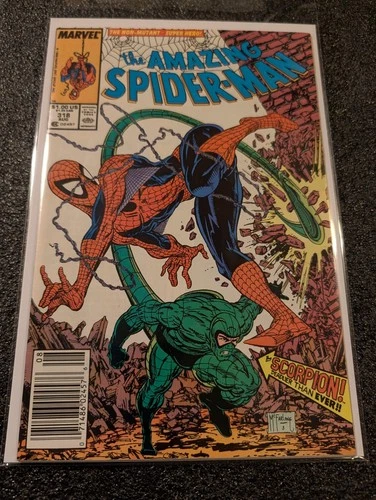 The Amazing Spider-Man #318 Newsstand Variant (Marvel Comics August 1989) FN