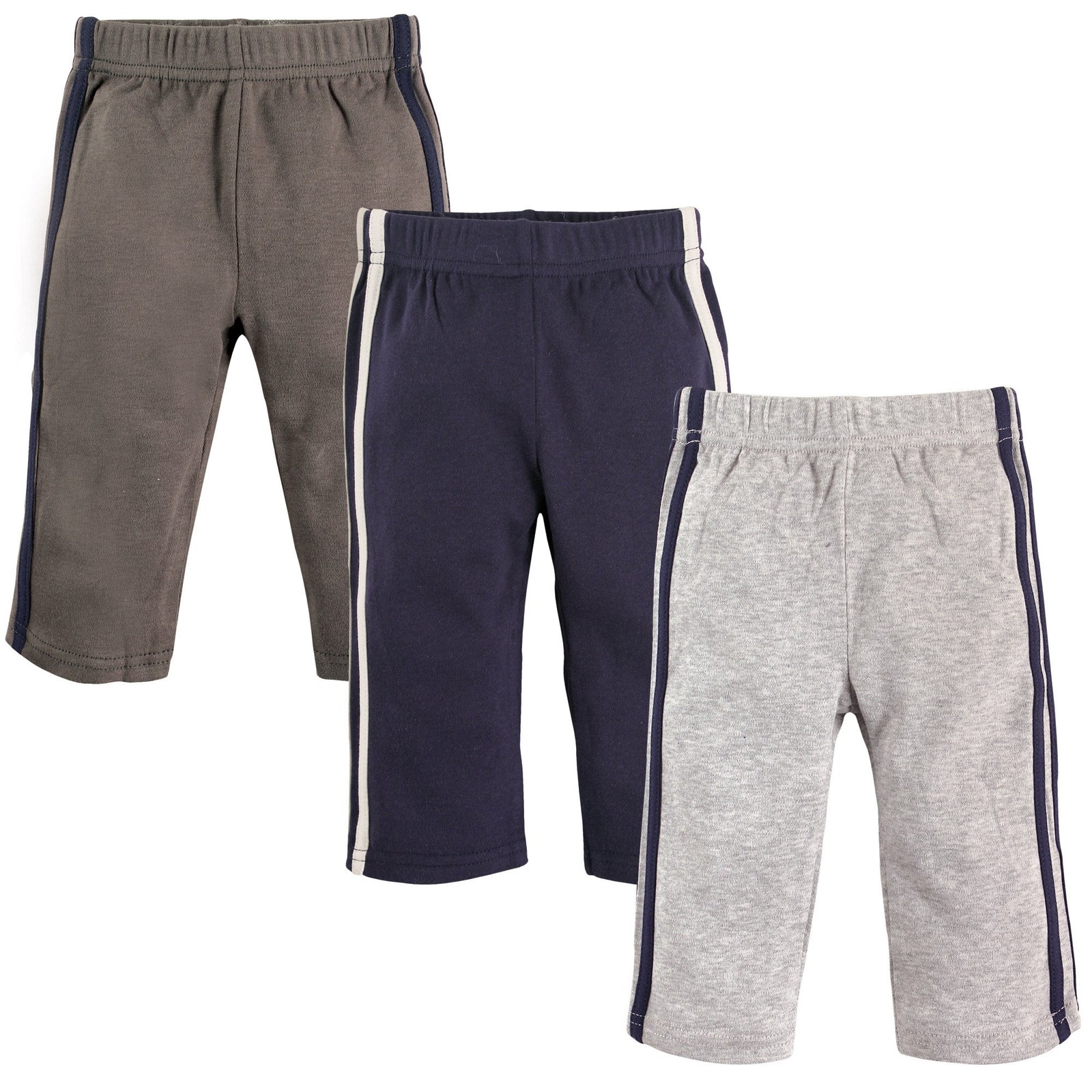 Hudson Baby Unisex Cotton Pants and Leggings Navy Gray, 3 3T, Gray 