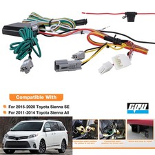 For 2011-2014 Toyota Sienna Tow Hitch Trailer Wire Harness Kit 4-way Curt 56106