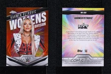 2025 Topps Chrome WWE Women's Division Orange Refractor /25 Karmen Petrovic