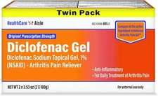 HealthCareAisle Diclofenac Gel Twin Pack Sodium Topical Gel... 