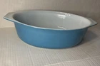 Vintage 1970s Pyrex 045 Horizon Blue Oval Covered Casserole Dish NO Lid 2 1/2 Qt