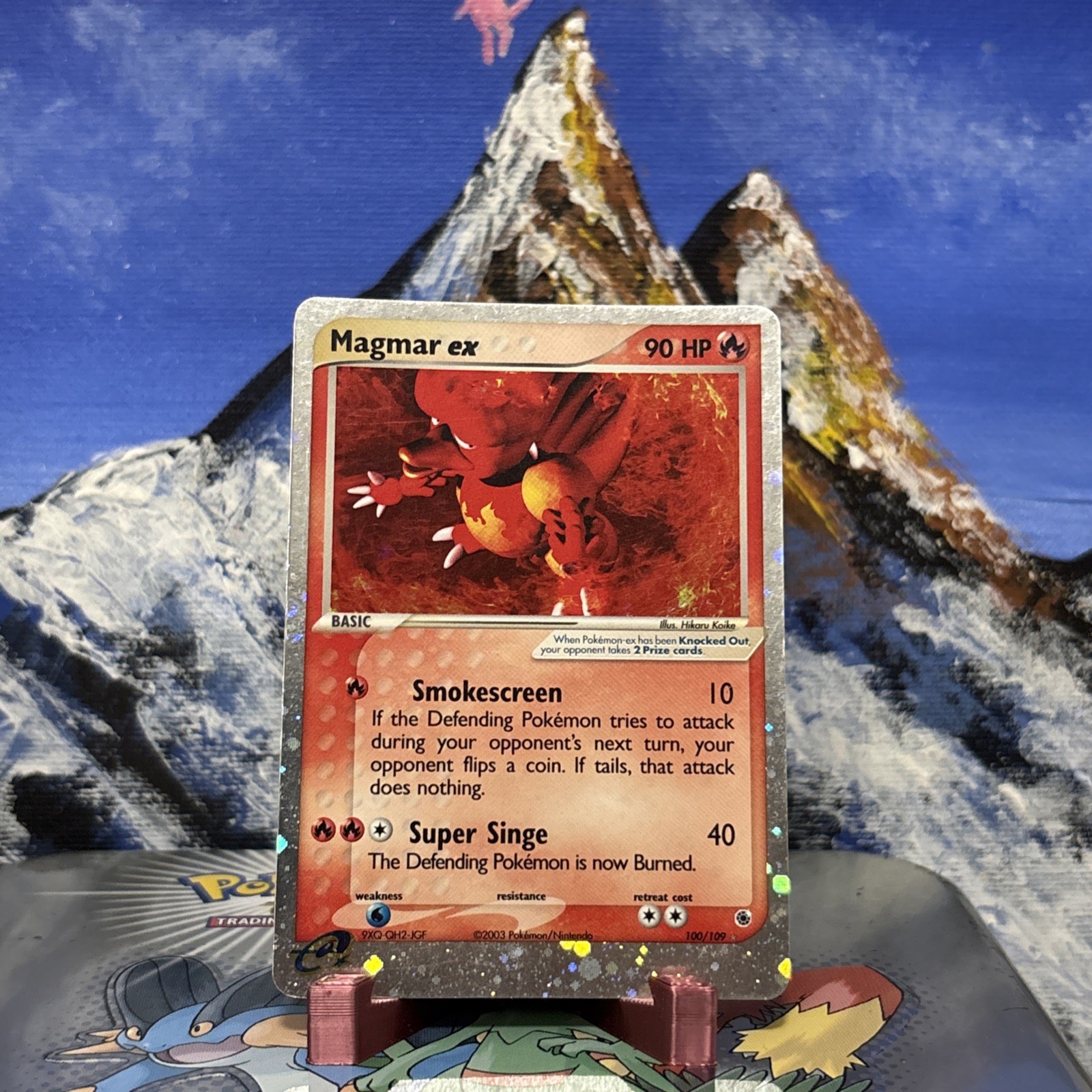 Magmar ex - 100/109 Pokemon Ruby and Sapphire - Holo 🔥 LP-