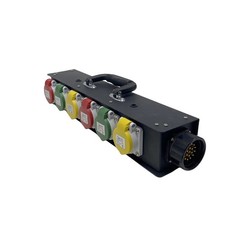 19 Pin Socapex Input 6 Channels 16A CEE Outputs Power Distribution Box for Stage