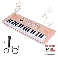 Kids Keyboard Piano with Two Speakers, 37 Keys Electric Music Instruments
