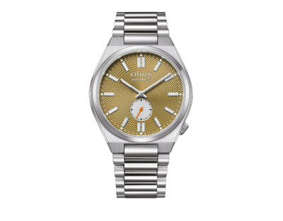Citizen NK5010-51X Tsuyosa Herrenuhr Automatik Edelstahlarmband Olivgrau 40mm