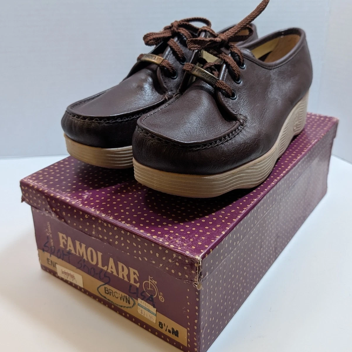 EARTH DALE BROWN LEATHER TASSELED LOAFERS SLIP ONS SHOES MOCS US MENS SZ 8.5D Brown Vintage Women main image 2