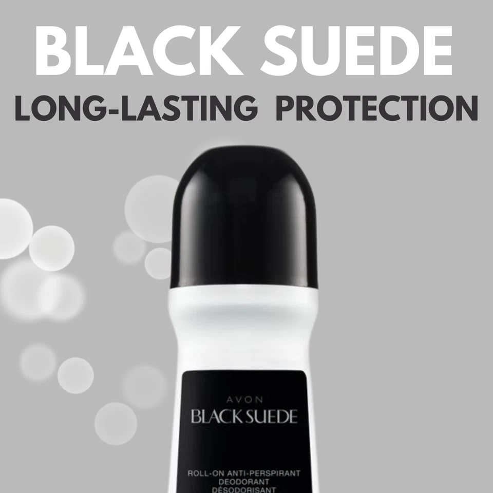 Desodorante antitranspirante de gamuza negra Avon, larga duración 2,6 fl oz (paquete de 20) Foto 2 de 4