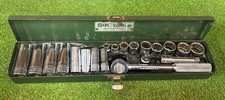 Vintage S-k Tools 20 Piece 38 Metric Socket Set Some Deep Sockets Clean Cond