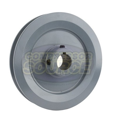 Cast Iron 5.5'' Single Groove Pulley V Style B Belt 5L for 7/8'' Keyed Shaft