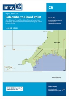 IMRAY CHART C6 SALCOMBE TO LIZARD POINT Map Self Help Business