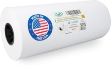 Freezer Paper 18" x 13200" 1100 feet - USA-made Large White Freezer Paper Roll