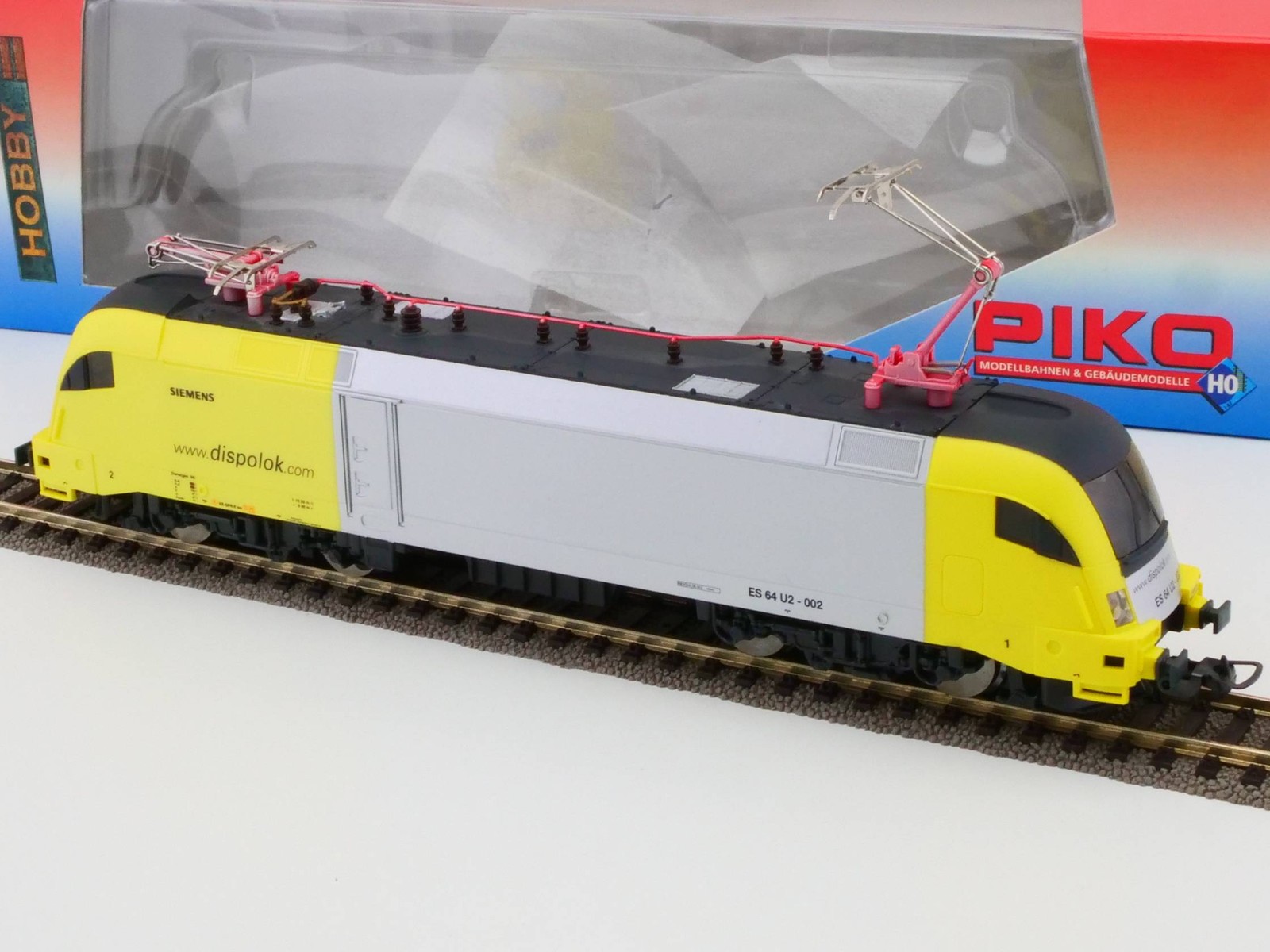 Piko 57411 Electric Locomotive ES 64 U2-002 DC Analog H0 with OVP 1707-05-85