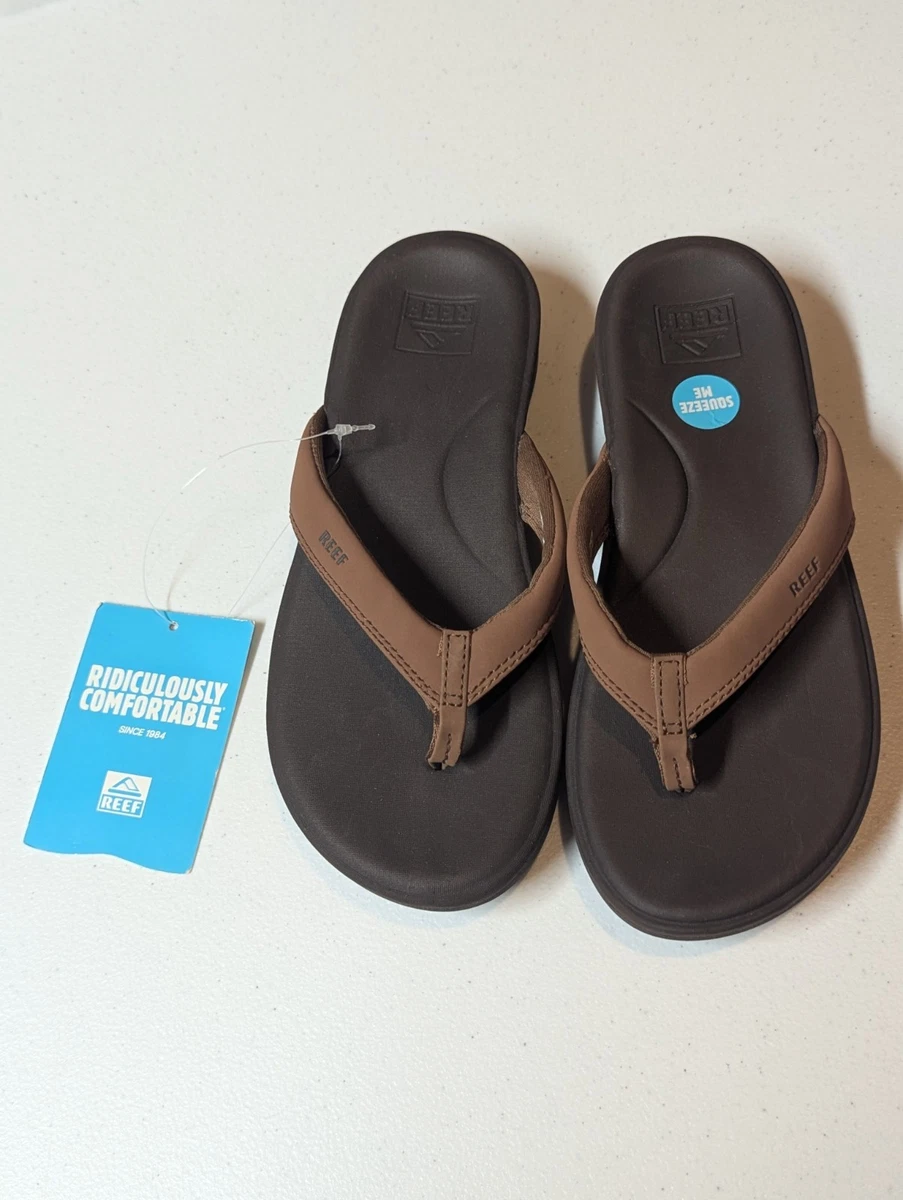 Reef Brown Leather Thong Sandals - US 8  NWT Reef Women main image 3