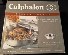 Calphalon Contemporary Stainless Steel 5 Quart Sauteuse ~ New in Box