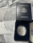 1999-P US Mint Proof American Eagle One Dollar 1oz Silver Bullion Coin OGP & COA