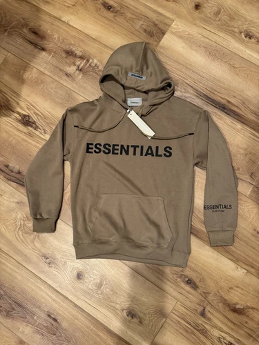 Felpa con cappuccio uomo Fear Of God Essentials marrone taglia media