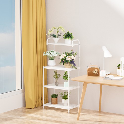 4-Tier Baker's Rack Microwave Oven Rack Kitchen Storage Organizer Home White - 第 1/7 張圖片