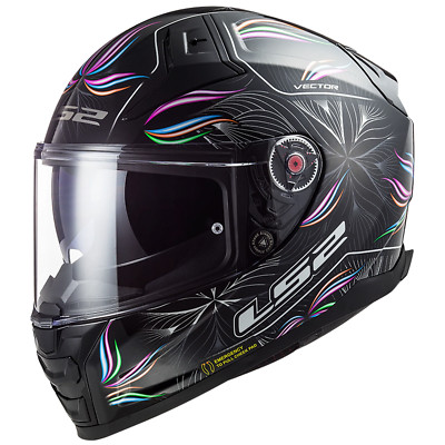 LS2 FF811 Vector 2 Motorradhelm - Tropical Black/White