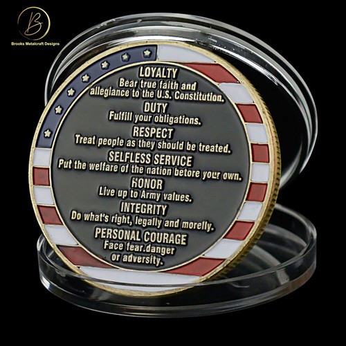 US Army Core Values Challenge Coin - Picture 2 of 7