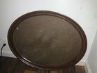 VINTAGE LARGE SiLite Fiberglass BROWN Restaurant, Style Serving Tray, 27x22