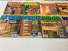 WOOD Magazine by Better Homes  Gardens Lot of 12 Issues-Random Months  Yrs 1 