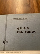 Quad FM Tuner Instruction Book Manual - KP518