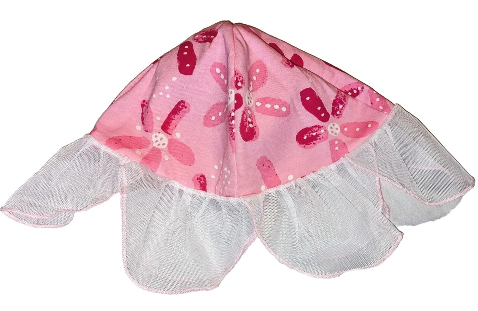 Nuevo con etiquetas Traje de baño tutú tutú rosa de una pieza para bebé niña dulce y sombrero para el sol, 24 meses Foto 4 de 4