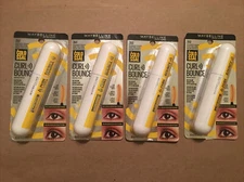 4 pcs maybeline Mascara colo ssal curl bounce 350 Blackest Black  10ml 0.33 oz