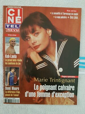 CINE REVUE N°32 2003 MARIE TRINTIGNANT KOH-LANTA D.MOORE BELLEMARE SCHLESINGER