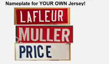 Montreal Canadiens UNSEWN Nameplate Namebar for your Jersey - Any Season Name