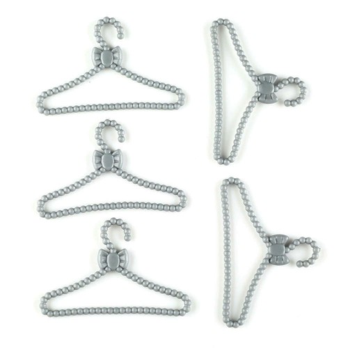 20X Mini Plastic Clothes Coat Hanger for Barbie Sindy Doll Clothes Accessories - Picture 5 of 6