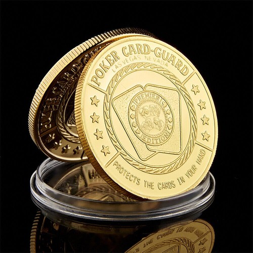 Gift Challenge Coin Collectible Medal Green Clover Good Luck Poker Chips Casino - Picture 11 of 11