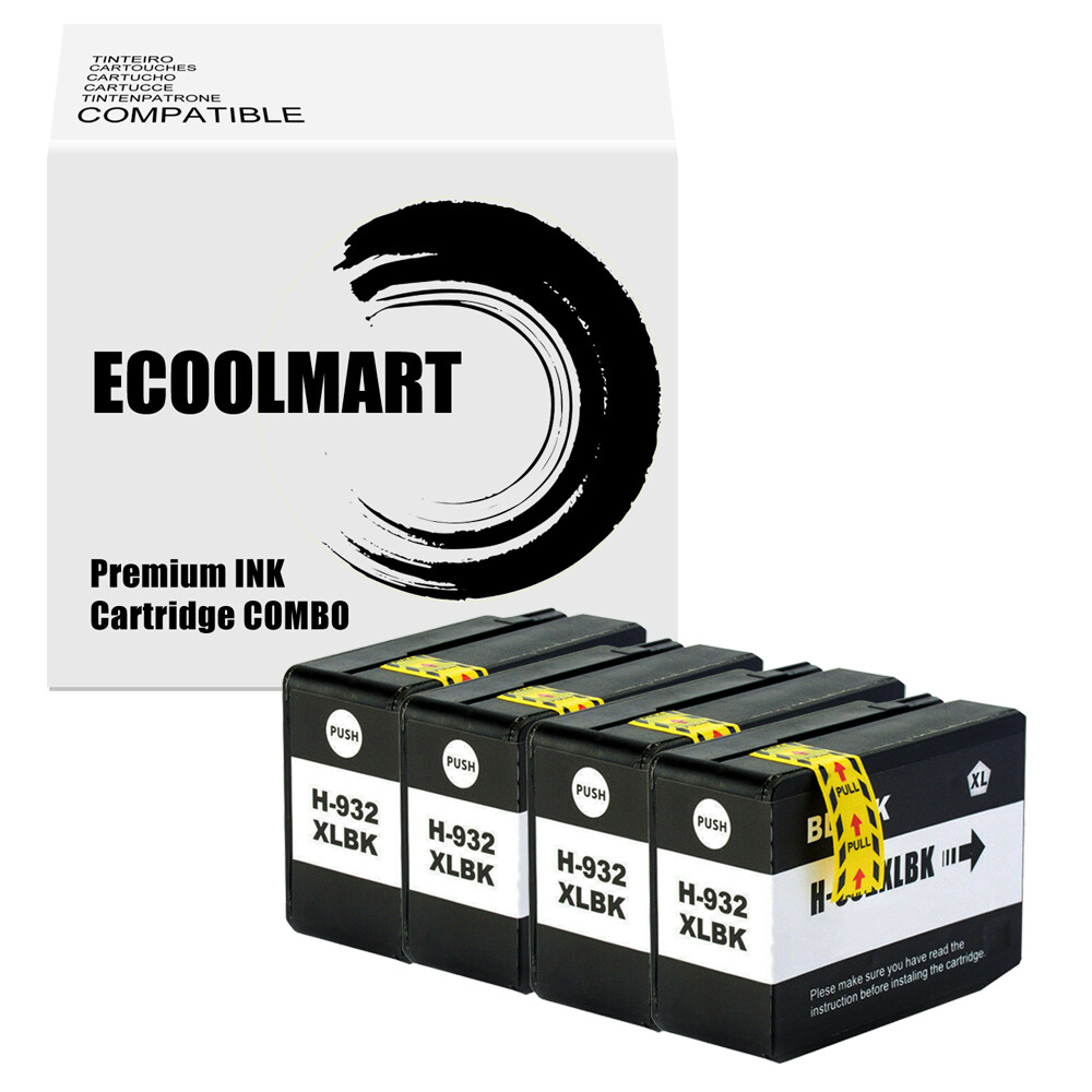 4BK Ink Cartridge replace for HP 932XL 933XL Officejet 6600 6700 7110 7510 7612