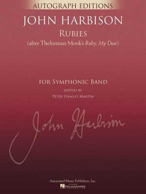 John Harbison | Rubies (After Thelonious Monk's Ruby, My Dear) (2015) | Partitur